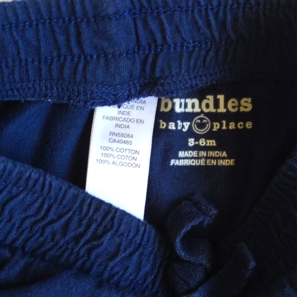 bundles baby place comfy pants with track stripes 3-6 months baby - Picture 3 of 4